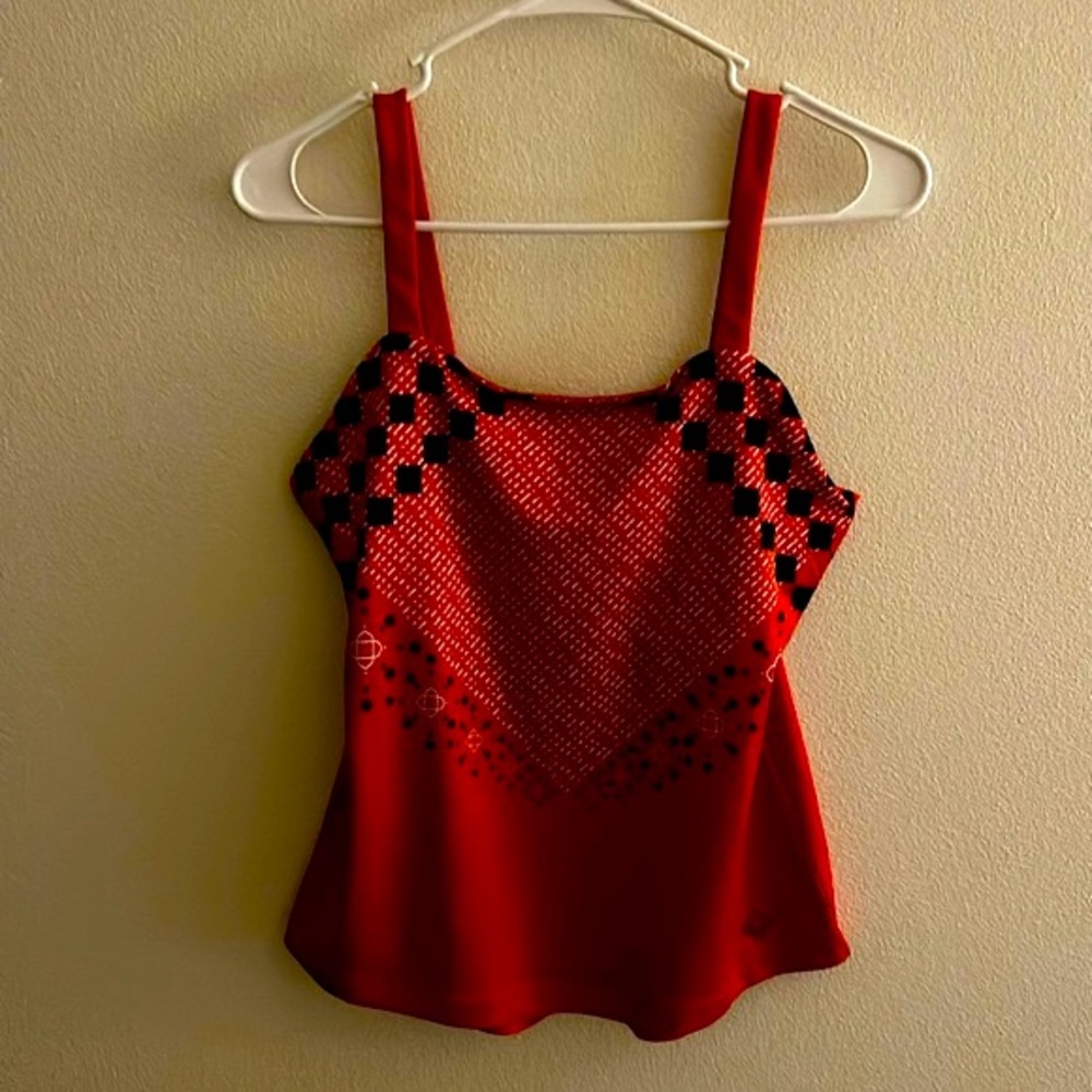 Satva Red/Black/WhiteDesign Athletic Top.. Size: S ...Excellent Condition